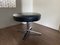 Vintage Modernist Chrome and Leather Stool Ottoman, 1970s, Image 4