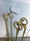 Italian Brass and Glass Fireplace Tools, 1970s 10