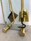 Italian Brass and Glass Fireplace Tools, 1970s 3