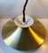 Vintage Danish Brass Tiered Pendant Lamp from Jeka, 1970s 4