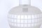 Ceiling Lamp in White and Sandblasted Glass, 1950s, Image 3