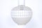 Ceiling Lamp in White and Sandblasted Glass, 1950s, Image 4