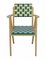 Mid-Century Woven Seat and Back Open Lounge Chair with Compass Legs, 1950s, Image 4