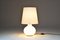Weiße Glas Tischlampe mit Zwei Leuchten von Max Ingrand, 1953 2