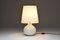 Lampada da tavolo a due luci in vetro bianco di Max Ingrand, 1953, Immagine 3