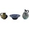 Jugs and Bowl in Glazed Ceramic by Michael Andersen, Denmark, 1950s, Set of 3, Image 1