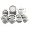 Royal Copenhagen Gray Magnolia Complete Coffee Service, Set of 38 1