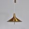 Danish Modern Brass Fusijamaa Pendant Lamp by Th. Valentiner, Copenhagen, 1950s 6