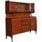 Walnut Sideboard with Showcase by Paolo Buffa for Palazzi del Mobile, 1940s, Image 1