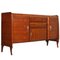 Walnut Sideboard with Showcase by Paolo Buffa for Palazzi del Mobile, 1940s 2
