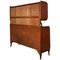 Walnut Sideboard with Showcase by Paolo Buffa for Palazzi del Mobile, 1940s 6