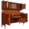 Walnut Sideboard with Showcase by Paolo Buffa for Palazzi del Mobile, 1940s 4