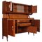 Walnut Sideboard with Showcase by Paolo Buffa for Palazzi del Mobile, 1940s, Image 4