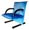 T-Line Blue Lounge Chair by Burkhard Vogtherr for Arflex, 1980s 3