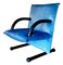T-Line Blue Lounge Chair by Burkhard Vogtherr for Arflex, 1980s, Image 3