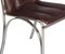 Chromed Steel and Soft Leather Dining Chairs by Gastone Rinaldi, 1960s, Set of 4, Image 4