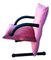 Fauteuil T-Line Rose par Burkhard Vogtherr pour Arflex, 1980s 5