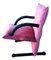 Pinker T-Line Sessel von Burkhard Vogtherr für Arflex, 1980er 5
