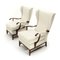 Armchairs in Ivory White Fabric from Framar, 1950s, Set of 2 7