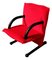 T-Line Red Lounge Chair by Burkhard Vogtherr for Arflex, 1980s 1