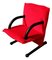 T-Line Red Lounge Chair by Burkhard Vogtherr for Arflex, 1980s, Image 1