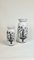 Jarrones de cerámica con superficie plateada de Stig Lindberg para Gustavsberg, años 50. Juego de 2, Imagen 1