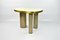 Side Table in White Rock Crystal and Brass by François-Xavier Turrou for Ginger Brown, Image 1