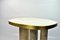 Side Table in White Rock Crystal and Brass by François-Xavier Turrou for Ginger Brown 2