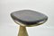 Side Table with Lava Stone and Brass Top by François-Xavier Turrou for Ginger Brown 2