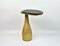Side Table with Lava Stone and Brass Top by François-Xavier Turrou for Ginger Brown, Image 1