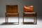 Cognac Leather Monk Dining Chairs by Tobia & Afra Scarpa for Molteni, 1974, Set of 6 8