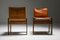 Monk Esszimmerstühle aus cognacfarbenem Leder von Tobia & Afra Scarpa für Molteni, 1974, 6er Set 8