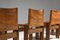 Cognac Leather Monk Dining Chairs by Tobia & Afra Scarpa for Molteni, 1974, Set of 6 12