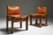 Monk Esszimmerstühle aus cognacfarbenem Leder von Tobia & Afra Scarpa für Molteni, 1974, 6er Set 4