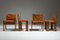 Monk Esszimmerstühle aus cognacfarbenem Leder von Tobia & Afra Scarpa für Molteni, 1974, 6er Set 9