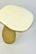 Side Table with White Rock Crystal and Brass Top by François-Xavier Turrou for Ginger Brown 3