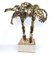 Vintage Brass Palm Table Lamp, 1970s, Image 1