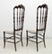 High Back Chiavari Dining Chairs by Gaetano Descalzi, 1950s, Set of 2 6