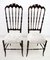 High Back Chiavari Dining Chairs by Gaetano Descalzi, 1950s, Set of 2 2