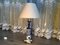 Lámpara de mesa de porcelana, años 80, Imagen 12