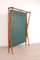 Portemanteau en Bois Vert et Laiton, 1950s 1