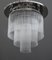 Art Deco Nickel-Plated Ceiling Lamp with Glass Sticks, 1920s 1
