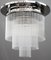 Art Deco Nickel-Plated Ceiling Lamp with Glass Sticks, 1920s, Image 2
