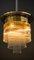Große Jugendstil Deckenlampe mit Rosenmotiv & Glasstäben, 1909 18