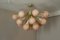 Vintage Half Sputnik Chandelier in Light Pink-Beige Murano Glass and Brass 11