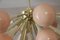 Vintage Half Sputnik Chandelier in Light Pink-Beige Murano Glass and Brass 10