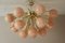 Vintage Half Sputnik Chandelier in Light Pink-Beige Murano Glass and Brass, Image 17