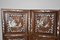 19th Century Asian 4-Panel Folding Screen in Carved Wood and Marquetry 7