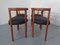 Teak & Leather Model 195 Dining Chairs by Ole Gjerløv-Knudsen & Torben Lind for France & Søn / France & Daverkosen, 1960s, Set of 4, Image 12