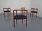Teak & Leather Model 195 Dining Chairs by Ole Gjerløv-Knudsen & Torben Lind for France & Søn / France & Daverkosen, 1960s, Set of 4, Image 16